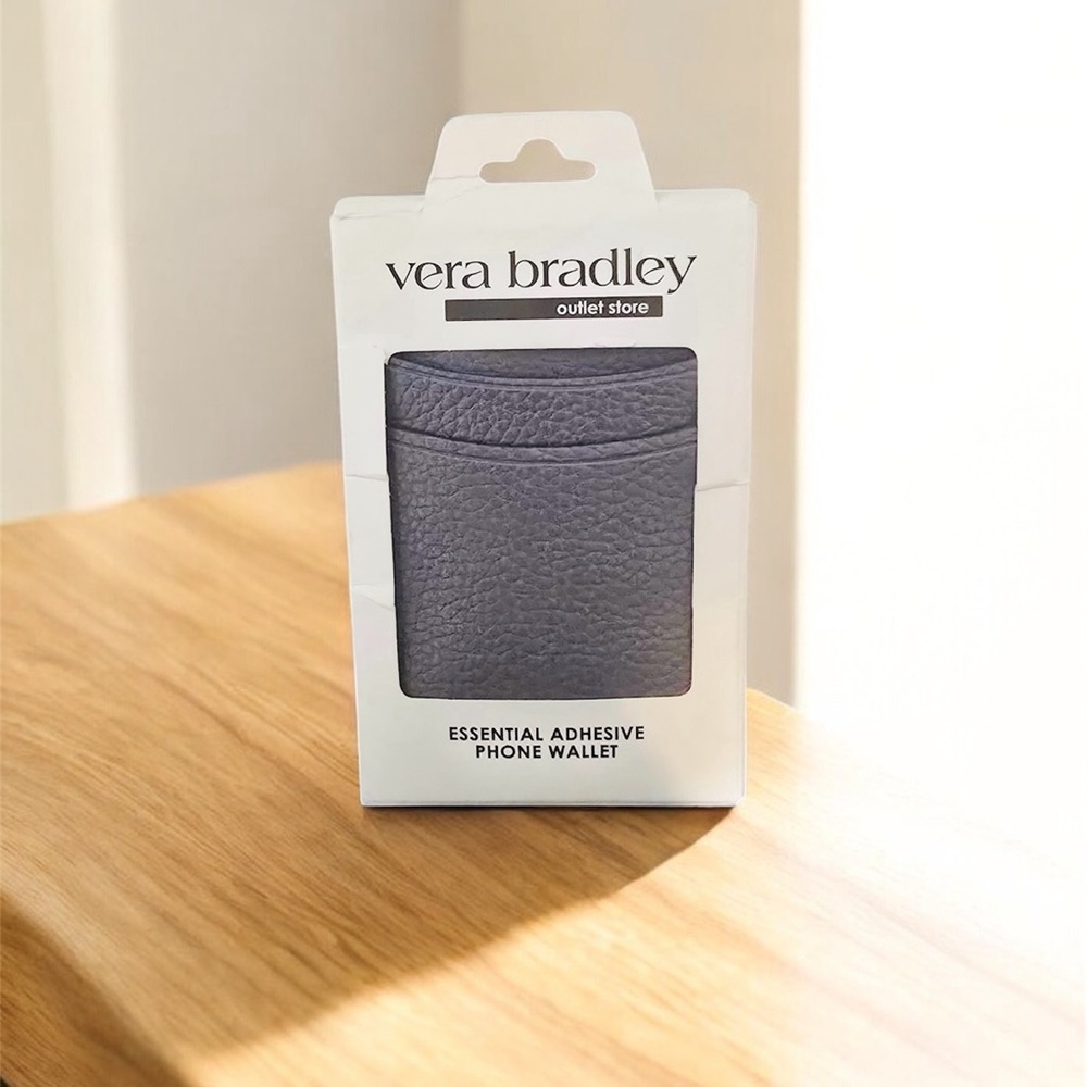 Vera Bradley Gray Adhesive Phone Wallet